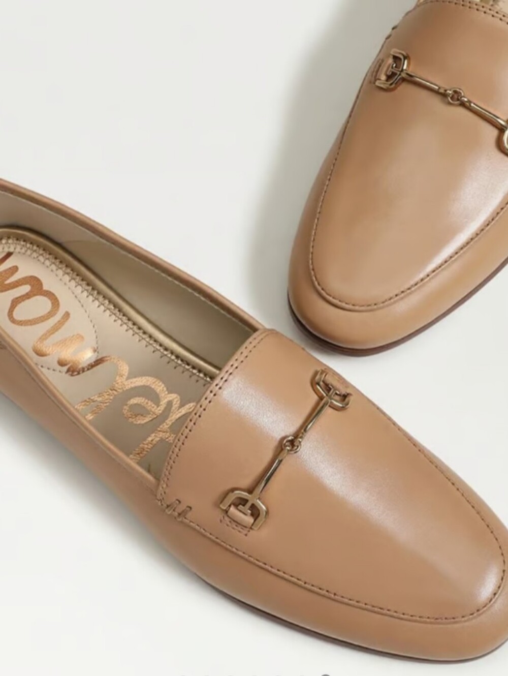 NIB Sam Edelman Loraine Loafers Tan Leather Size 6